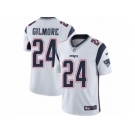 Men's Nike New England Patriots #24 Stephon Gilmore White Vapor Untouchable Limited Player NFL Jersey