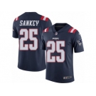 Men's Nike New England Patriots #25 Bishop Sankey Limited Navy Blue Rush NFL Jersey