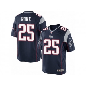 Men's Nike New England Patriots #25 Eric Rowe Limited Navy Blue Team Color NFL Jersey