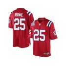 Men's Nike New England Patriots #25 Eric Rowe Limited Red Alternate NFL Jersey