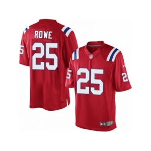 Men's Nike New England Patriots #25 Eric Rowe Limited Red Alternate NFL Jersey