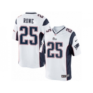 Men's Nike New England Patriots #25 Eric Rowe Limited White NFL Jersey