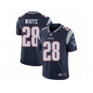 Men's Nike New England Patriots #28 James White Vapor Untouchable Limited Navy Blue Team Color NFL Jersey