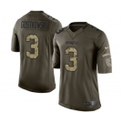 Men's Nike New England Patriots #3 Stephen Gostkowski Limited Green Salute to Service NFL Jersey