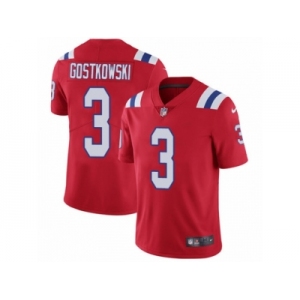 Men's Nike New England Patriots #3 Stephen Gostkowski Vapor Untouchable Limited Red Alternate NFL Jersey