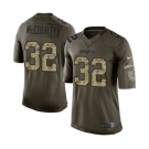 Men's Nike New England Patriots #32 Devin McCourty Limited Green Salute to Service NFL Jersey