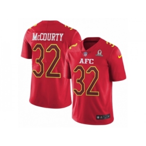 Men's Nike New England Patriots #32 Devin McCourty Limited Red 2017 Pro Bowl NFL Jersey