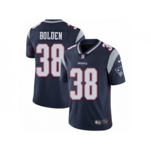 Men's Nike New England Patriots #38 Brandon Bolden Vapor Untouchable Limited Navy Blue Team Color NFL Jersey