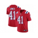 Men's Nike New England Patriots #41 Cyrus Jones Red Alternate Vapor Untouchable Limited Player NFL Jersey