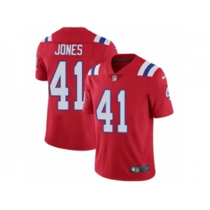 Men's Nike New England Patriots #41 Cyrus Jones Red Alternate Vapor Untouchable Limited Player NFL Jersey