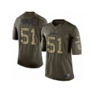 Men's Nike New England Patriots #51 Barkevious Mingo Limited Green Salute to Service NFL Jersey