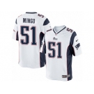 Men's Nike New England Patriots #51 Barkevious Mingo Limited White NFL Jersey