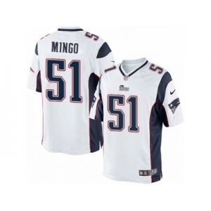 Men's Nike New England Patriots #51 Barkevious Mingo Limited White NFL Jersey