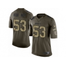 Men's Nike New England Patriots #53 Kyle Van Noy Limited Green Salute to Service NFL Jersey