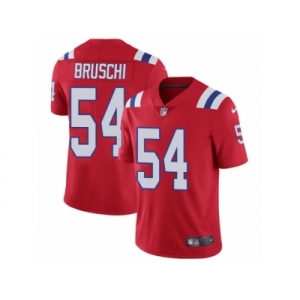 Men's Nike New England Patriots #54 Tedy Bruschi Vapor Untouchable Limited Red Alternate NFL Jersey