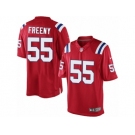 Men's Nike New England Patriots #55 Jonathan Freeny Limited Red Alternate NFL Jersey