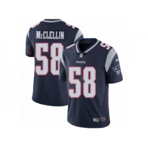 Men's Nike New England Patriots #58 Shea McClellin Vapor Untouchable Limited Navy Blue Team Color NFL Jersey