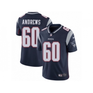 Men's Nike New England Patriots #60 David Andrews Vapor Untouchable Limited Navy Blue Team Color NFL Jersey