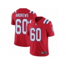 Men's Nike New England Patriots #60 David Andrews Vapor Untouchable Limited Red Alternate NFL Jersey