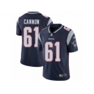 Men's Nike New England Patriots #61 Marcus Cannon Vapor Untouchable Limited Navy Blue Team Color NFL Jersey