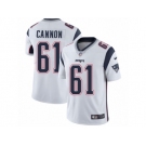 Men's Nike New England Patriots #61 Marcus Cannon Vapor Untouchable Limited White NFL Jersey