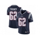 Men's Nike New England Patriots #62 Joe Thuney Vapor Untouchable Limited Navy Blue Team Color NFL Jersey