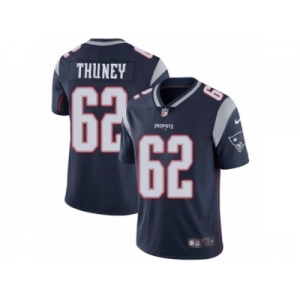 Men's Nike New England Patriots #62 Joe Thuney Vapor Untouchable Limited Navy Blue Team Color NFL Jersey