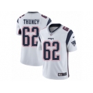 Men's Nike New England Patriots #62 Joe Thuney Vapor Untouchable Limited White NFL Jersey