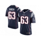 Men's Nike New England Patriots #63 Antonio Garcia Limited Navy Blue Team Color NFL Jersey