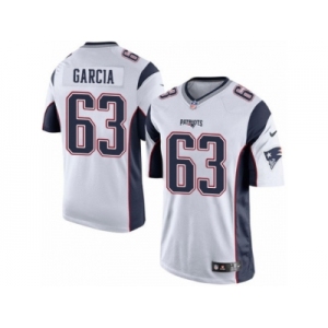 Men's Nike New England Patriots #63 Antonio Garcia Limited White NFL Jersey