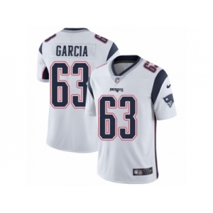 Men's Nike New England Patriots #63 Antonio Garcia Vapor Untouchable Limited White NFL Jersey