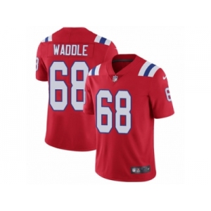 Men's Nike New England Patriots #68 LaAdrian Waddle Vapor Untouchable Limited Red Alternate NFL Jersey