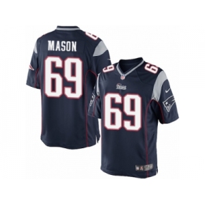 Men's Nike New England Patriots #69 Shaq Mason Limited Navy Blue Team Color NFL Jersey