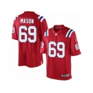 Men's Nike New England Patriots #69 Shaq Mason Limited Red Alternate NFL Jersey