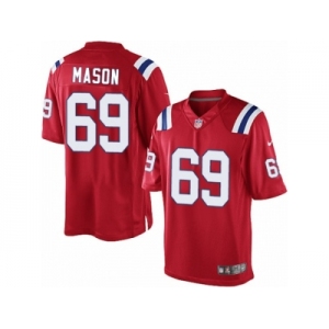 Men's Nike New England Patriots #69 Shaq Mason Limited Red Alternate NFL Jersey