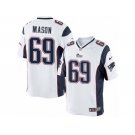 Men's Nike New England Patriots #69 Shaq Mason Limited White NFL Jersey