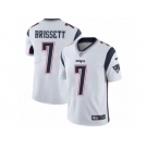 Men's Nike New England Patriots #7 Jacoby Brissett Vapor Untouchable Limited White NFL Jersey