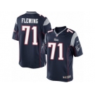 Men's Nike New England Patriots #71 Cameron Fleming Limited Navy Blue Team Color NFL Jersey