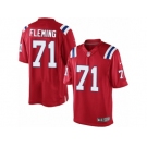 Men's Nike New England Patriots #71 Cameron Fleming Limited Red Alternate NFL Jersey