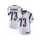 Men's Nike New England Patriots #73 John Hannah Vapor Untouchable Limited White NFL Jersey