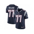 Men's Nike New England Patriots #77 Nate Solder Vapor Untouchable Limited Navy Blue Team Color NFL Jersey