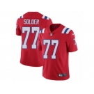 Men's Nike New England Patriots #77 Nate Solder Vapor Untouchable Limited Red Alternate NFL Jersey