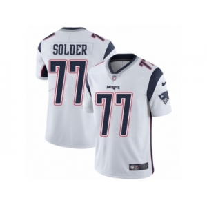 Men's Nike New England Patriots #77 Nate Solder Vapor Untouchable Limited White NFL Jersey