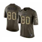 Men's Nike New England Patriots #80 Danny Amendola Limited Green Salute to Service NFL Jersey