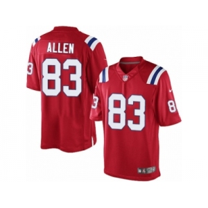 Men's Nike New England Patriots #83 Dwayne Allen Limited Red Alternate NFL Jersey