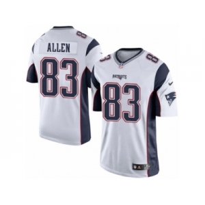 Men's Nike New England Patriots #83 Dwayne Allen Limited White NFL Jersey