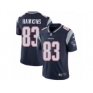 Men's Nike New England Patriots #83 Lavelle Hawkins Vapor Untouchable Limited Navy Blue Team Color NFL Jersey