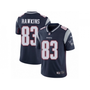 Men's Nike New England Patriots #83 Lavelle Hawkins Vapor Untouchable Limited Navy Blue Team Color NFL Jersey