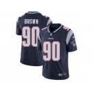 Men's Nike New England Patriots #90 Malcom Brown Vapor Untouchable Limited Navy Blue Team Color NFL Jersey