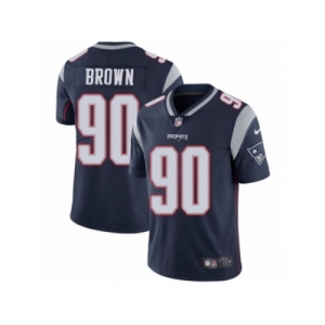 Men's Nike New England Patriots #90 Malcom Brown Vapor Untouchable Limited Navy Blue Team Color NFL Jersey